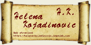 Helena Kojadinović vizit kartica